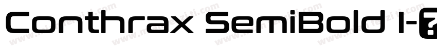Conthrax SemiBold I字体转换